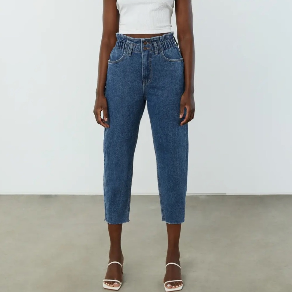 Oak and fort paperbag waist jeans